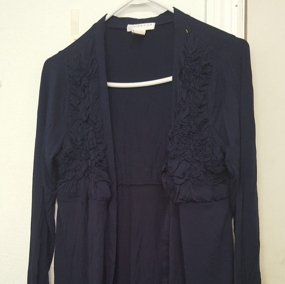 Navy blue Kenar Cardigan sweater